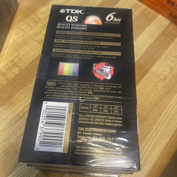 8 New Blank VHS Video Tapes 6 Hour Mr Sealed TDK T-120 min QS Premium Maxell VCR - Picture 8 of 16